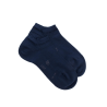 Women's cotton lisle sneaker socks - Blue