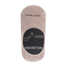 Egyptian cotton footlets in flat knit - Beige | Doré Doré